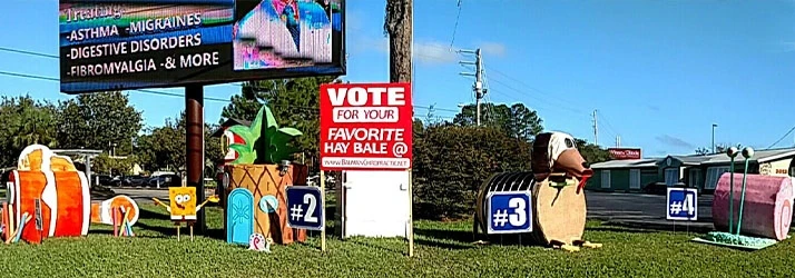 Chiropractic Panama City FL Hay Bales